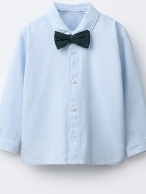 Zara Light Blue Button-Down Shirt
